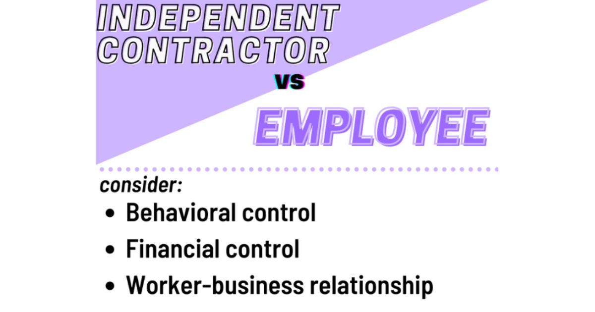 How To Distinguish Between A Contract Labor vs Employee? 