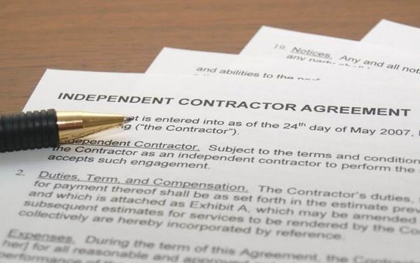 ⁠independent contractor agreement